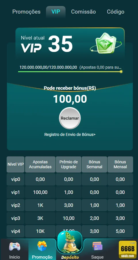 666b - app exclusivo - Interface do App